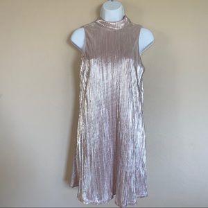 Xtraordinary pink shimmer swing dress size S